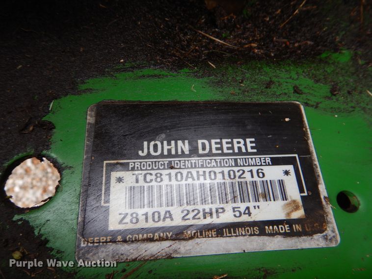 image for item HL9395 John Deere 810A  ZTR lawn mower