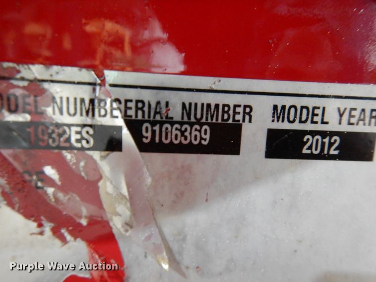 image for item HR9216 2012 Mec 1932ES  vertical lift