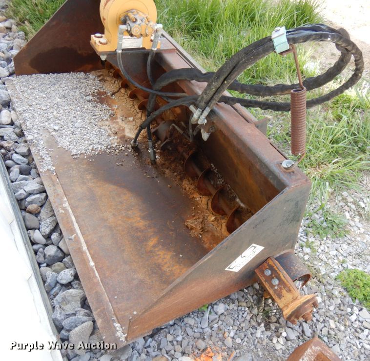 image for item HR9222 67"W skid steer auger bucket