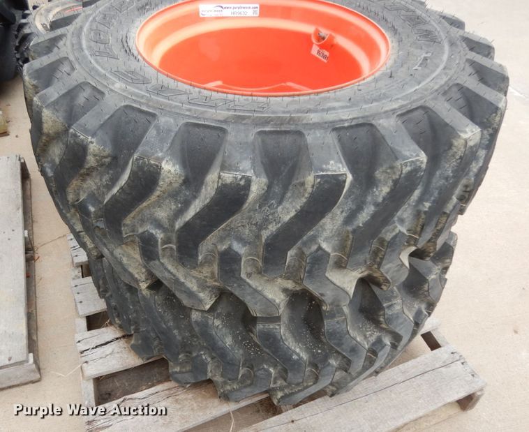 (2) Titan Trac Loader 15x19.5 NHS tires in Grapevine, TX Item HR9632