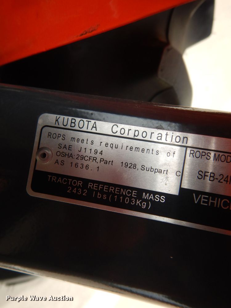 image for item HR9664 Kubota B2401  MFWD tractor