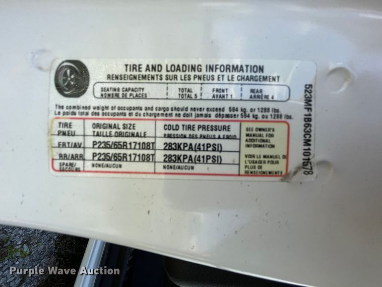 image for item II9406 2012 VPG MV-1  handicap accessible van