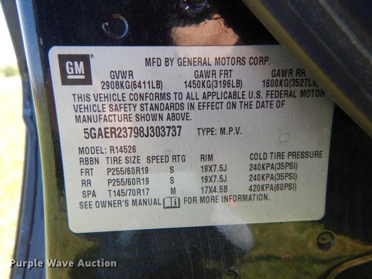 image for item IL9298 2008 Buick Enclave SUV