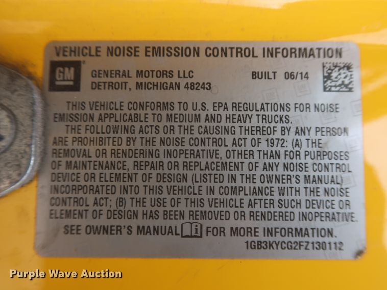 image for item IO9040 2015 Chevrolet Silverado 3500HD  utility bed pickup truck