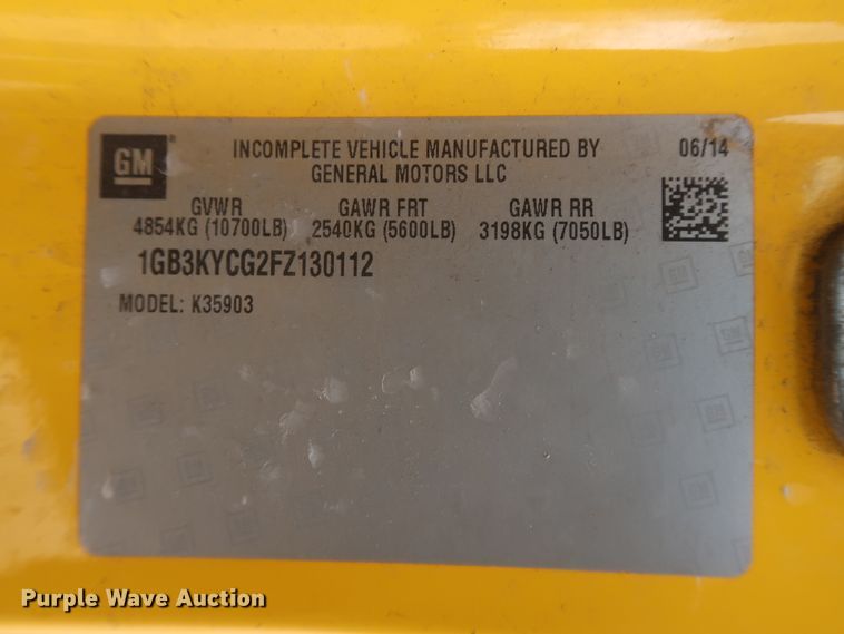 image for item IO9040 2015 Chevrolet Silverado 3500HD  utility bed pickup truck