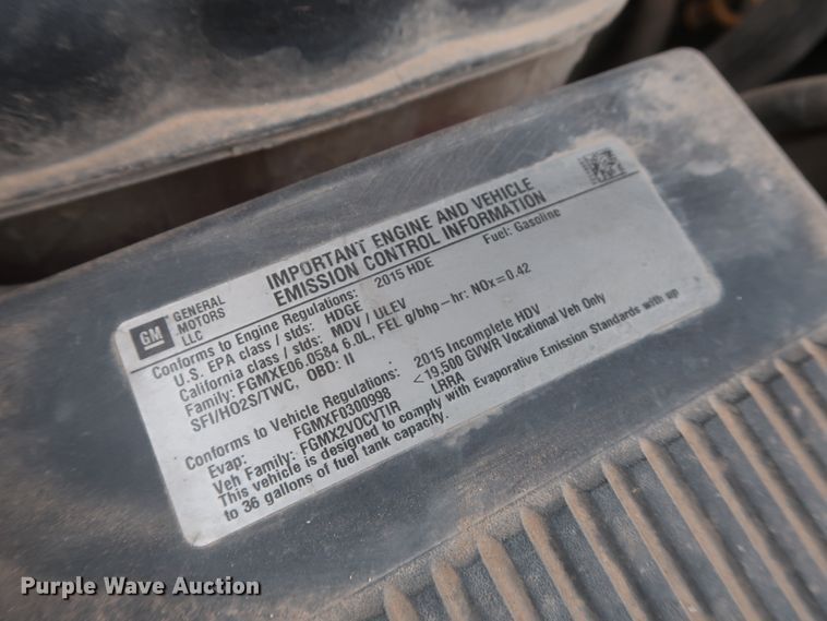 image for item IO9041 2015 Chevrolet 3500HD  utility bed pickup truck