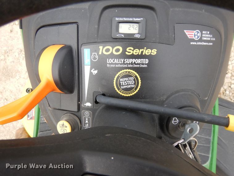 image for item IP9213 John Deere E120  lawn mower