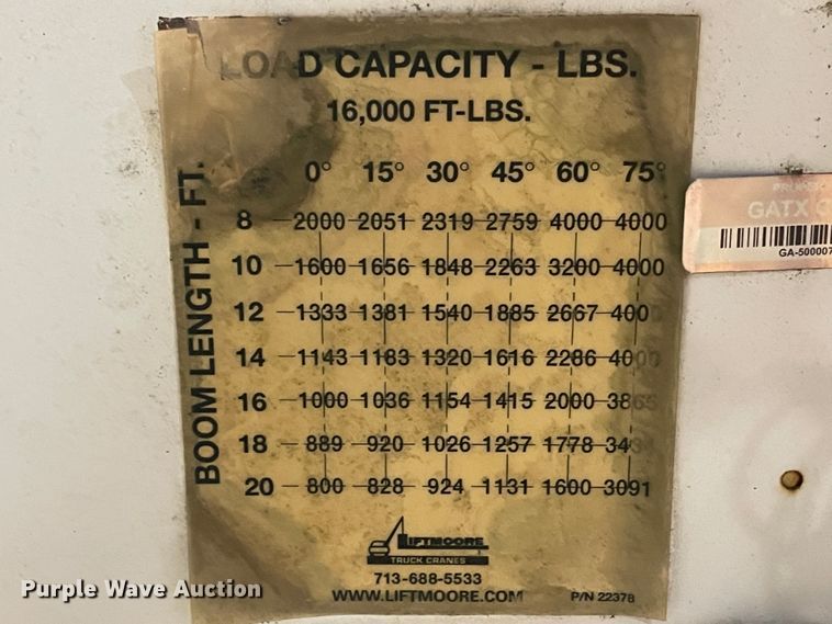 image for item IR9777 Liftmoore crane