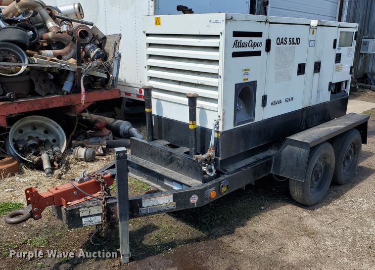 image for item IX9238 2006 Atlas Copco QAS 58 JDS-T2  generator