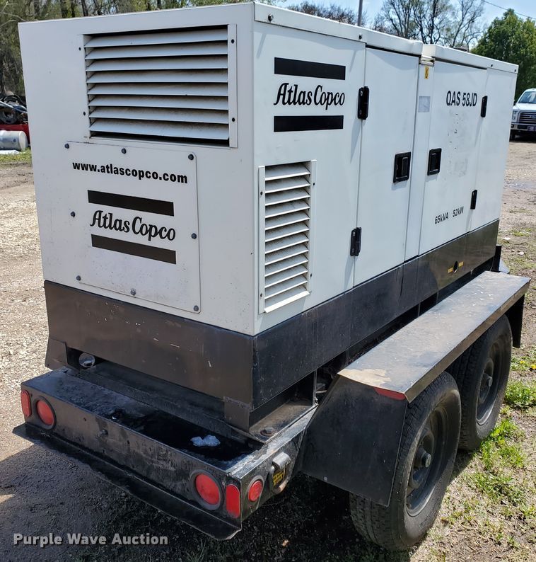 image for item IX9238 2006 Atlas Copco QAS 58 JDS-T2  generator