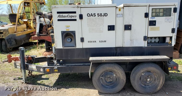 image for item IX9238 2006 Atlas Copco QAS 58 JDS-T2  generator