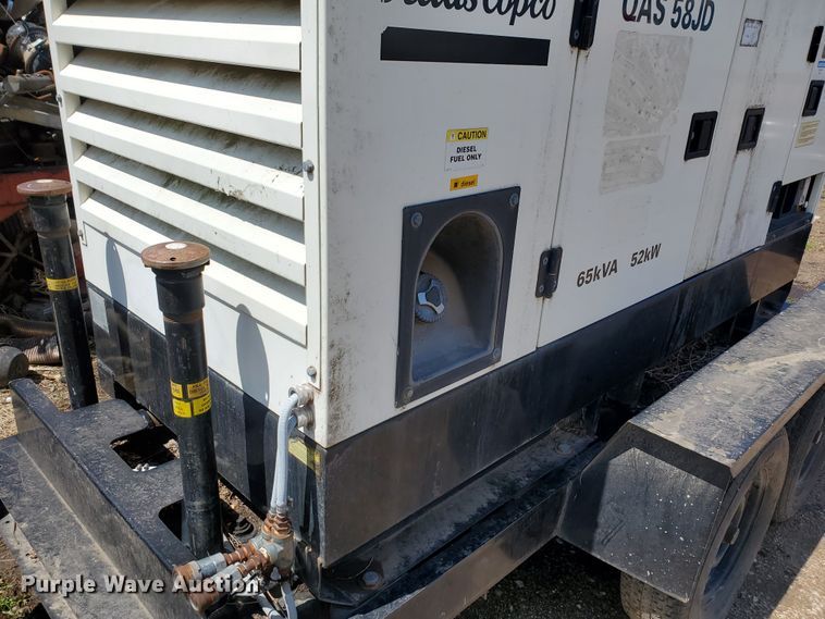 image for item IX9238 2006 Atlas Copco QAS 58 JDS-T2  generator