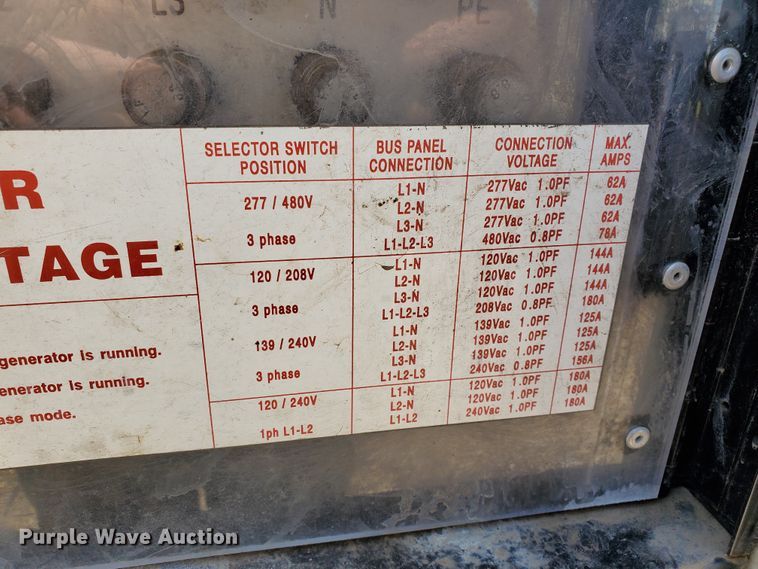 image for item IX9238 2006 Atlas Copco QAS 58 JDS-T2  generator