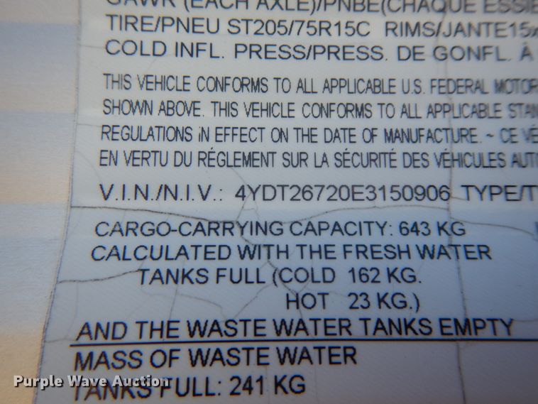 image for item IX9457 2014 Keystone Summerland 2670  camper