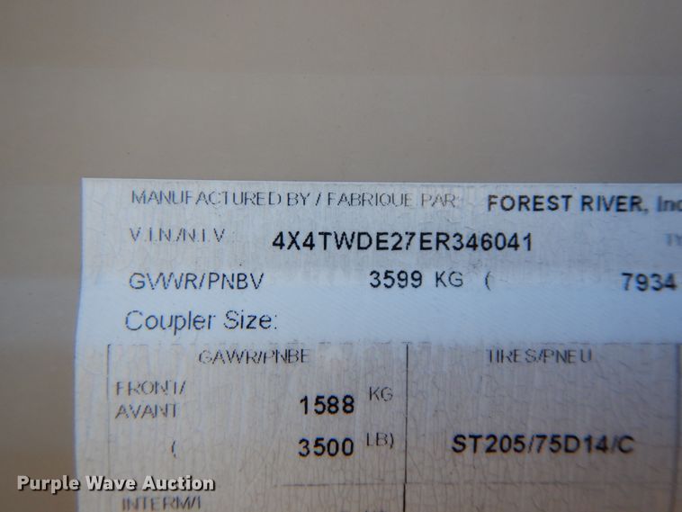 image for item IX9458 2014 Forest River Wildwood x Lite 291 FBXL  camper