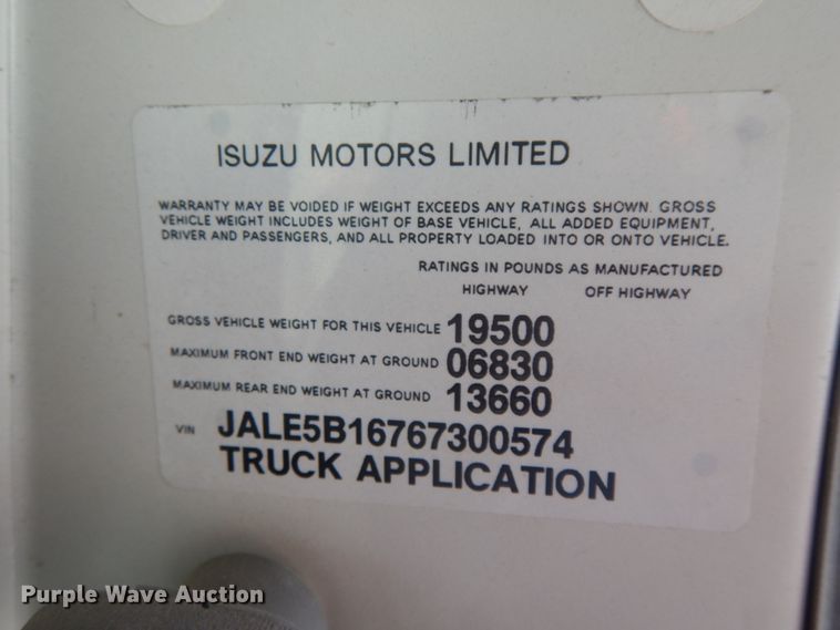 image for item IX9494 2006 Isuzu NQR  flatbed truck