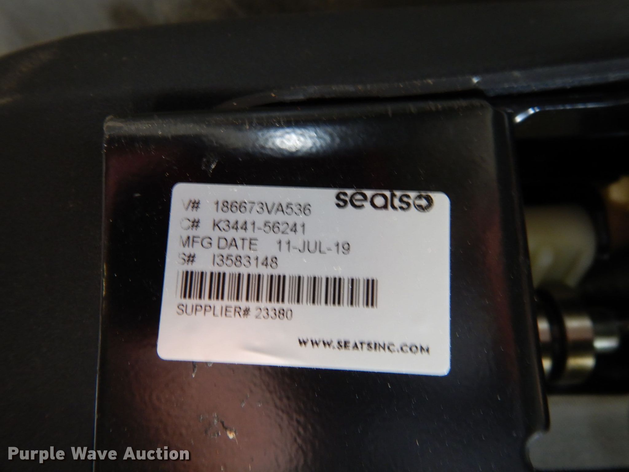 Kubota M5 air ride seat in Grapevine, TX Item HR9687 sold Purple Wave