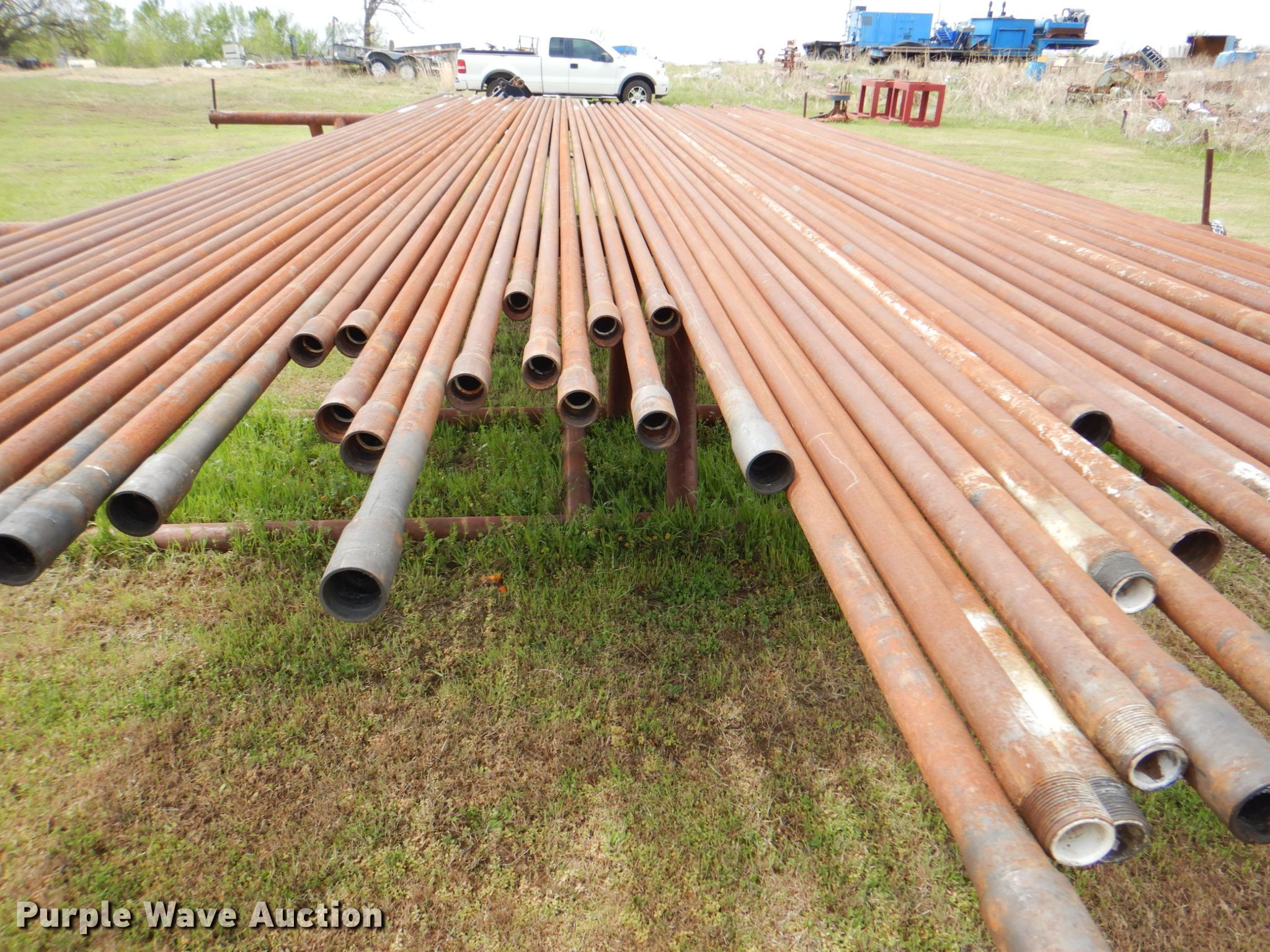 (53) 2 3/8" diameter pipes in Cushing, OK Item HW9997 sold Purple Wave