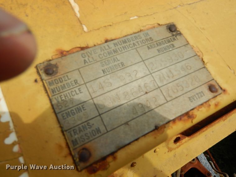 image for item DF2673 1979 Caterpillar 627B  conventional scraper