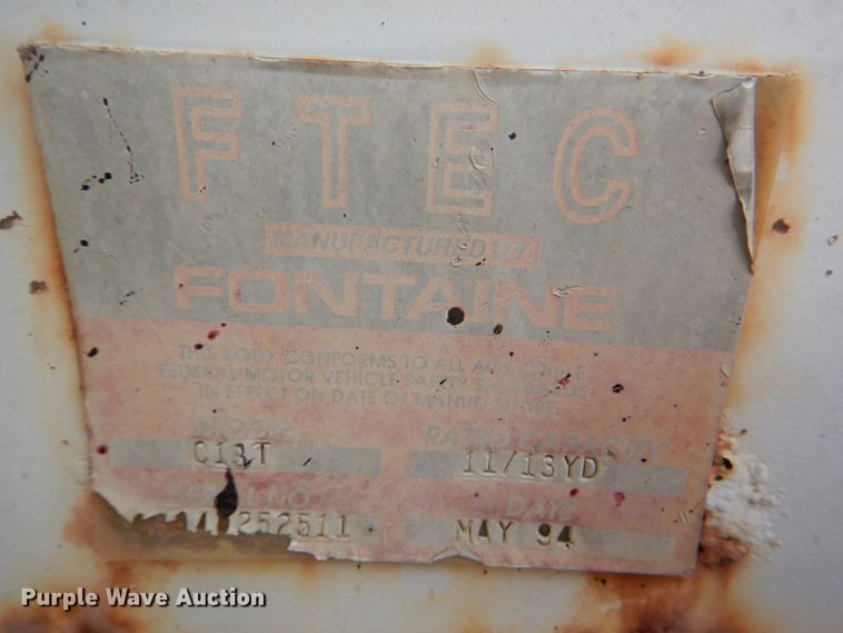 image for item DJ0294 1984 GMC Brigadier  dump truck