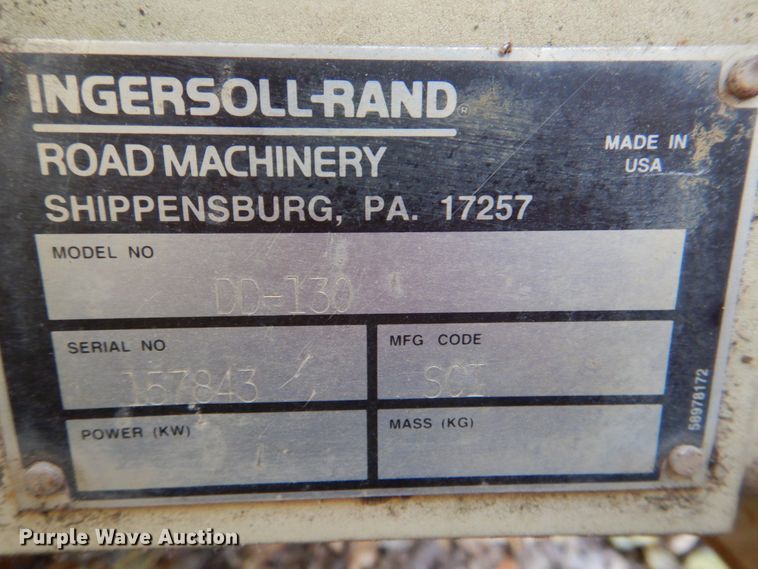 image for item DJ0301 1999 Ingersoll Rand DD130  double drum roller