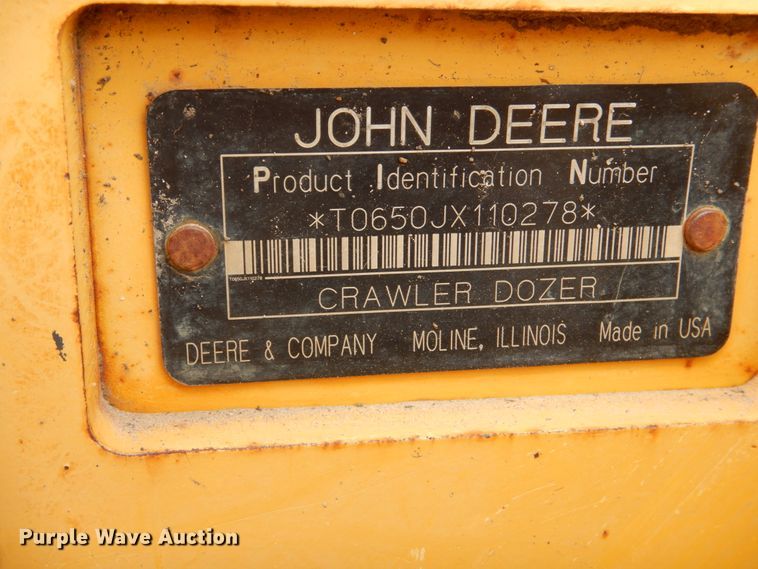image for item DJ0437 2005 John Deere 650J LT  dozer