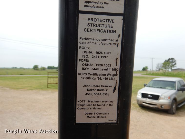 image for item DJ0438 2005 John Deere 550J LT  dozer