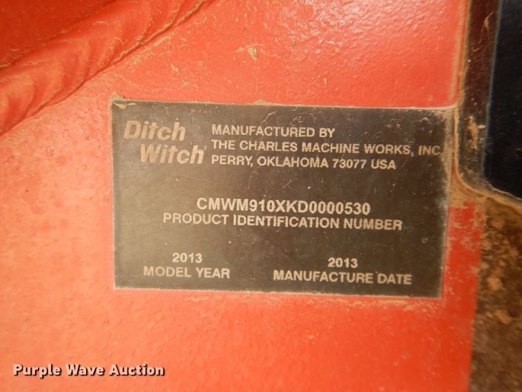 image for item DJ1197 2013 Ditch Witch RT95  trencher