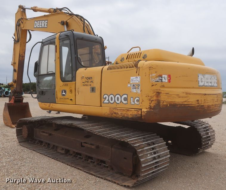 image for item DJ1896 2002 John Deere 200C LC  excavator