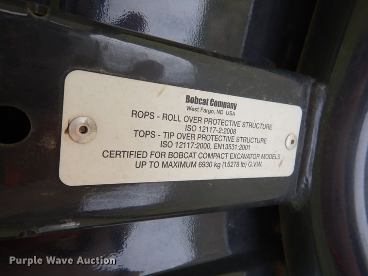 image for item DJ8723 2017 Bobcat E50  mini excavator