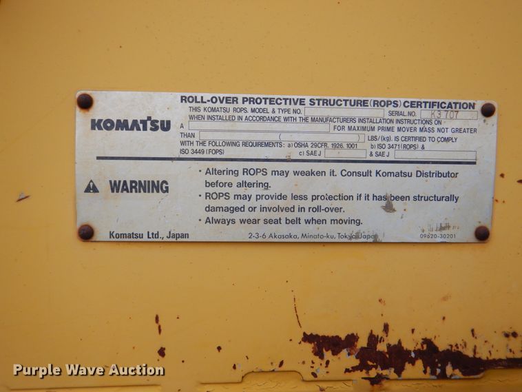 image for item DJ8737 2003 Komatsu WA250-5L  wheel loader