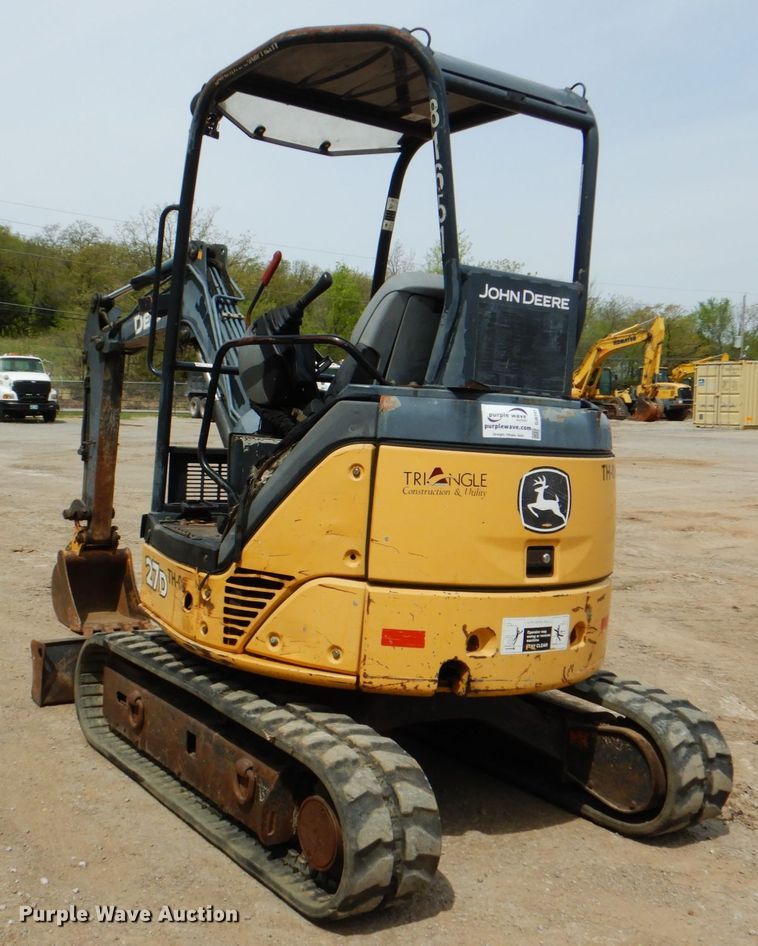 image for item DJ8741 2007 John Deere 27D  mini excavator