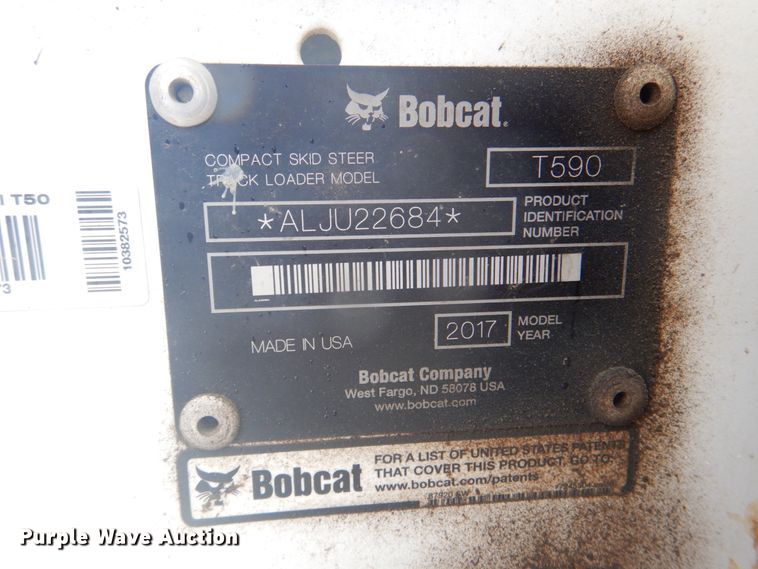 image for item DJ8746 2017 Bobcat T590  tracked skid steer loader