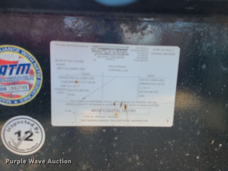 image for item DK4739 2009 Townmaster Contrails C-24  equipment trailer