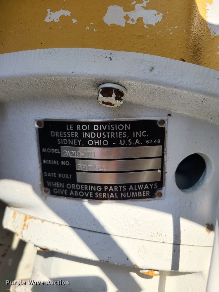 image for item DK4740 Leroi 185  air compressor