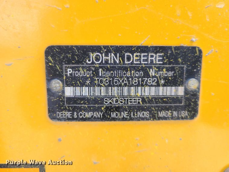 image for item DK4784 2010 John Deere 315  skid steer