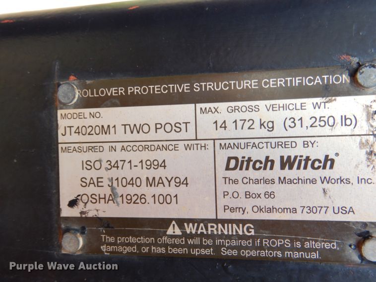 image for item DK5585 Ditch Witch JT4020 Mach 1  directional boring unit