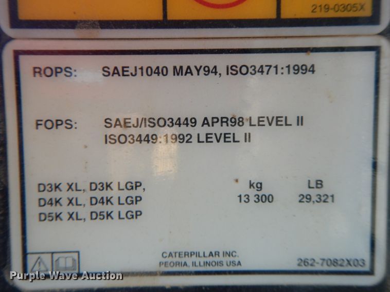 image for item DK5601 Caterpillar D5K LGP  dozer