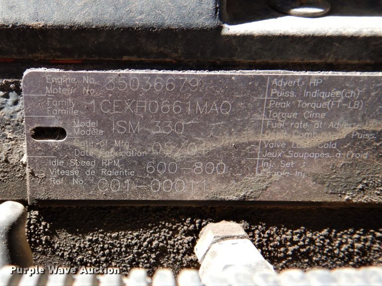 image for item DK5617 2001 Sterling L-Line  pressure digger truck