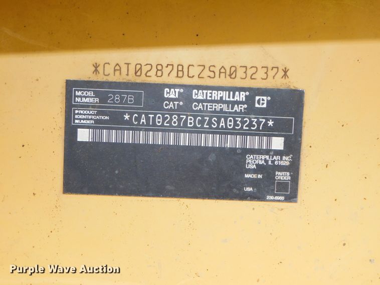 image for item DK8509 2006 Caterpillar 287B  tracked skid steer loader