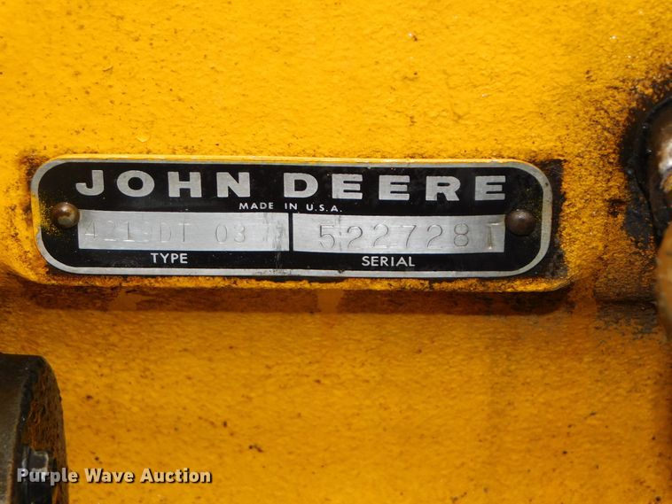 image for item DK8519 John Deere 410D  backhoe