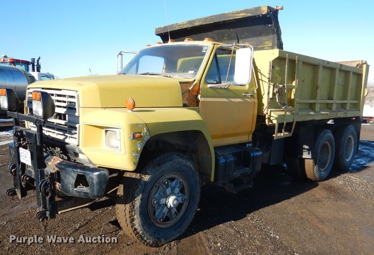image for item DL2178 1987 Ford FT8000  dump truck