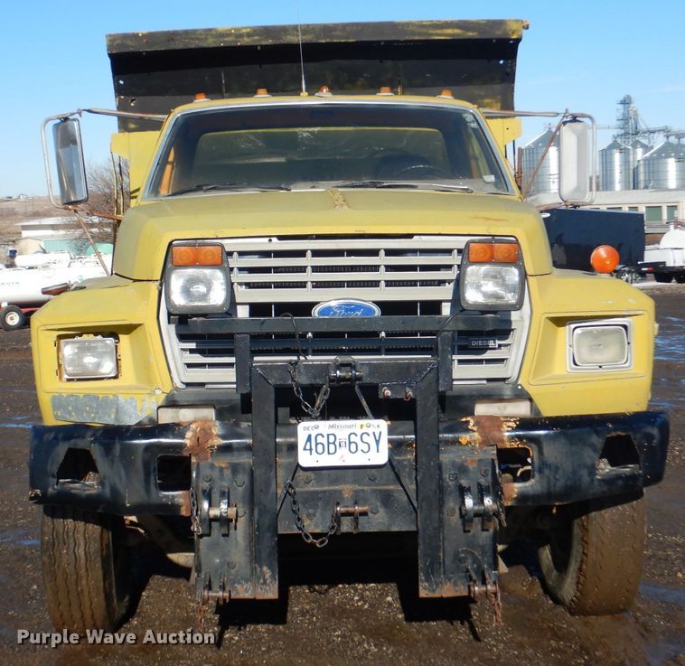 image for item DL2178 1987 Ford FT8000  dump truck