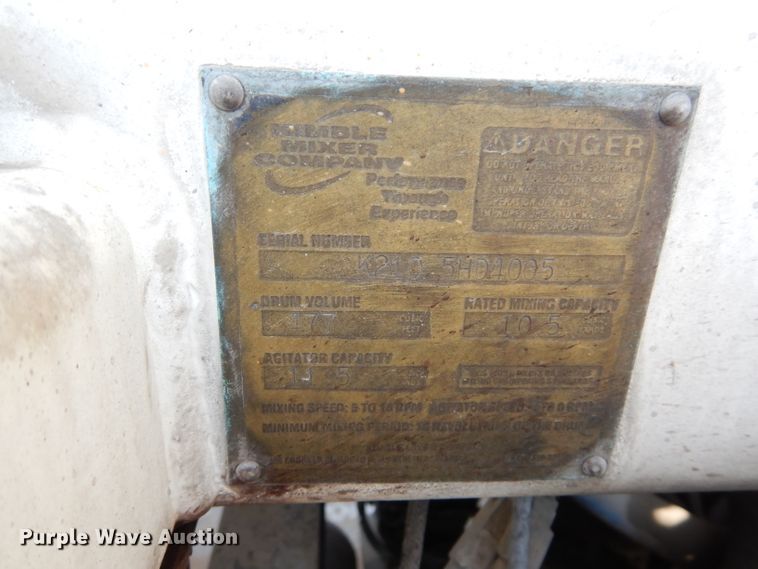 image for item DM4259 2009 Kenworth W900  ready mix truck