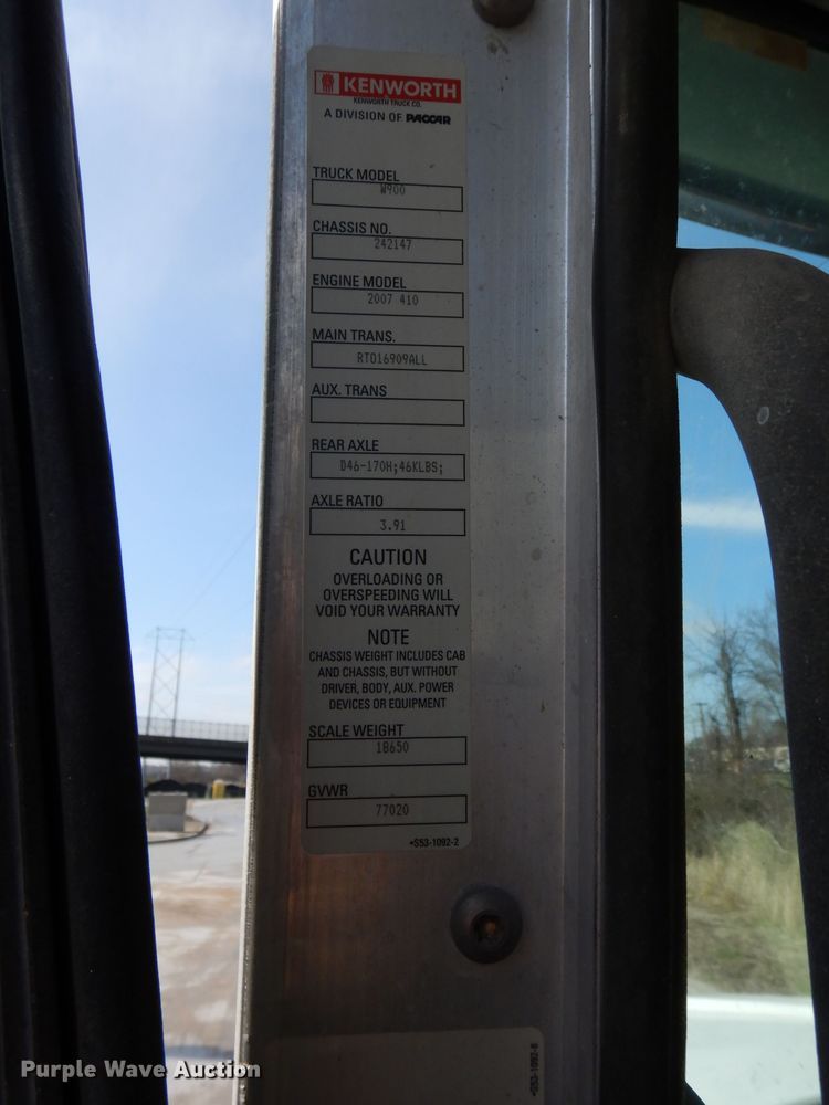 image for item DM4259 2009 Kenworth W900  ready mix truck