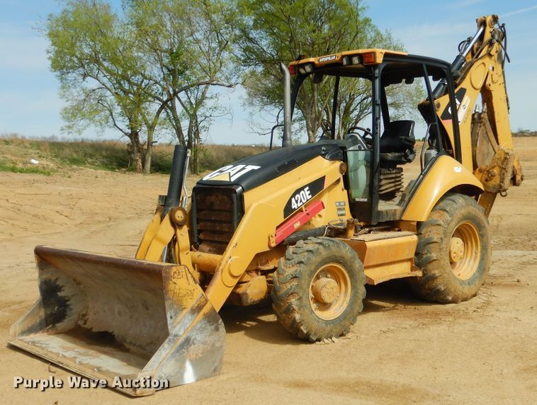 image for item ES9655 2012 Caterpillar 420E  backhoe