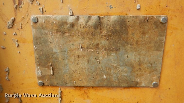 image for item ES9655 2012 Caterpillar 420E  backhoe