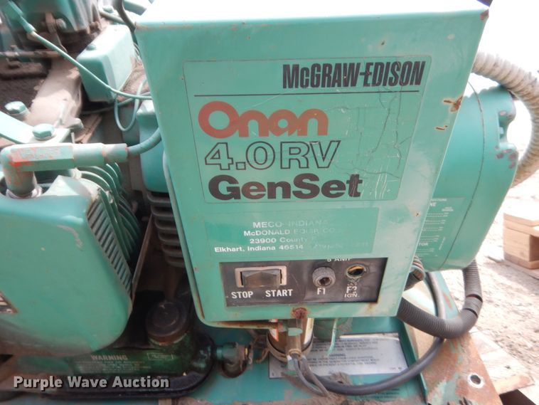 image for item ET9107 Onan 4.0RV  generator
