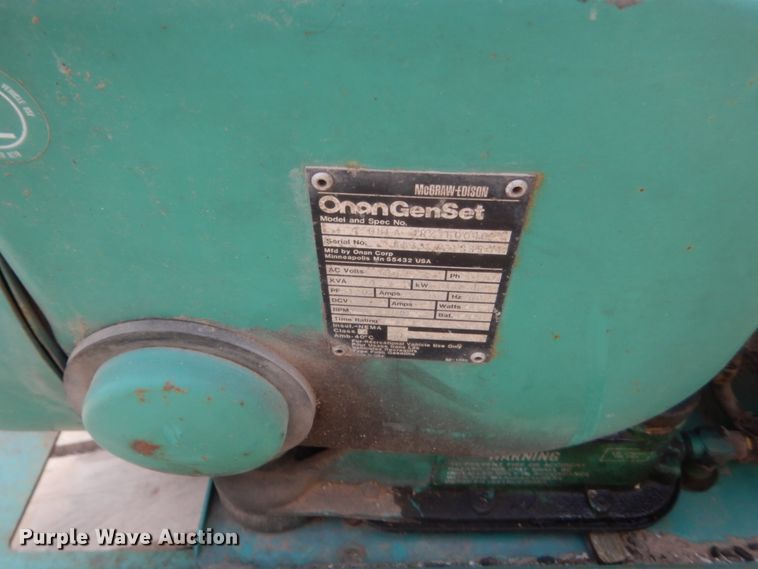 image for item ET9107 Onan 4.0RV  generator