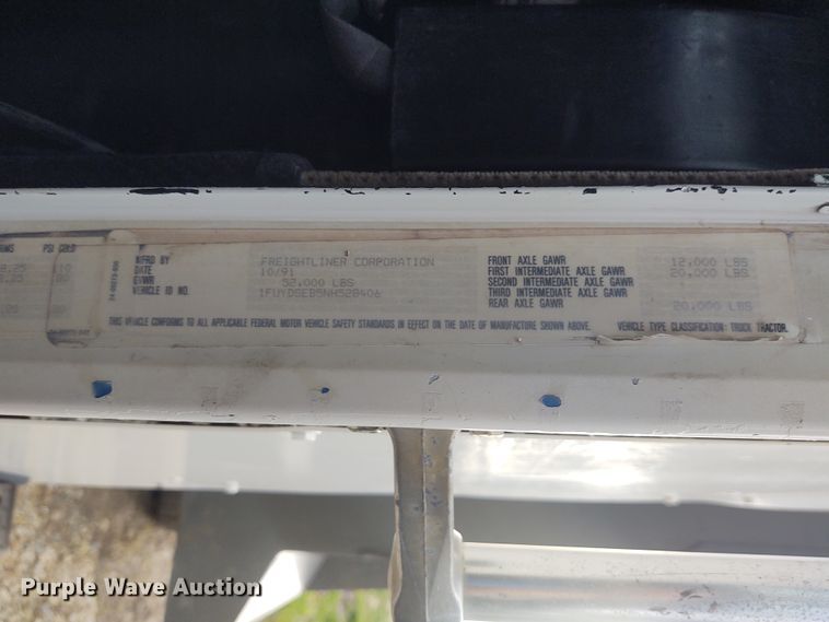 image for item FY9993 1992 Freightliner FLD120  dump truck